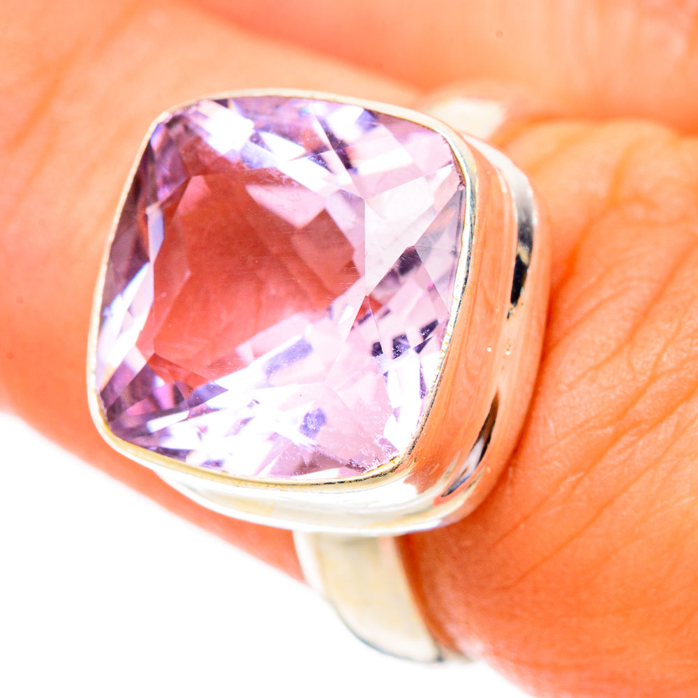 Pink Amethyst Rings handcrafted by Anasilvercos - RING117389