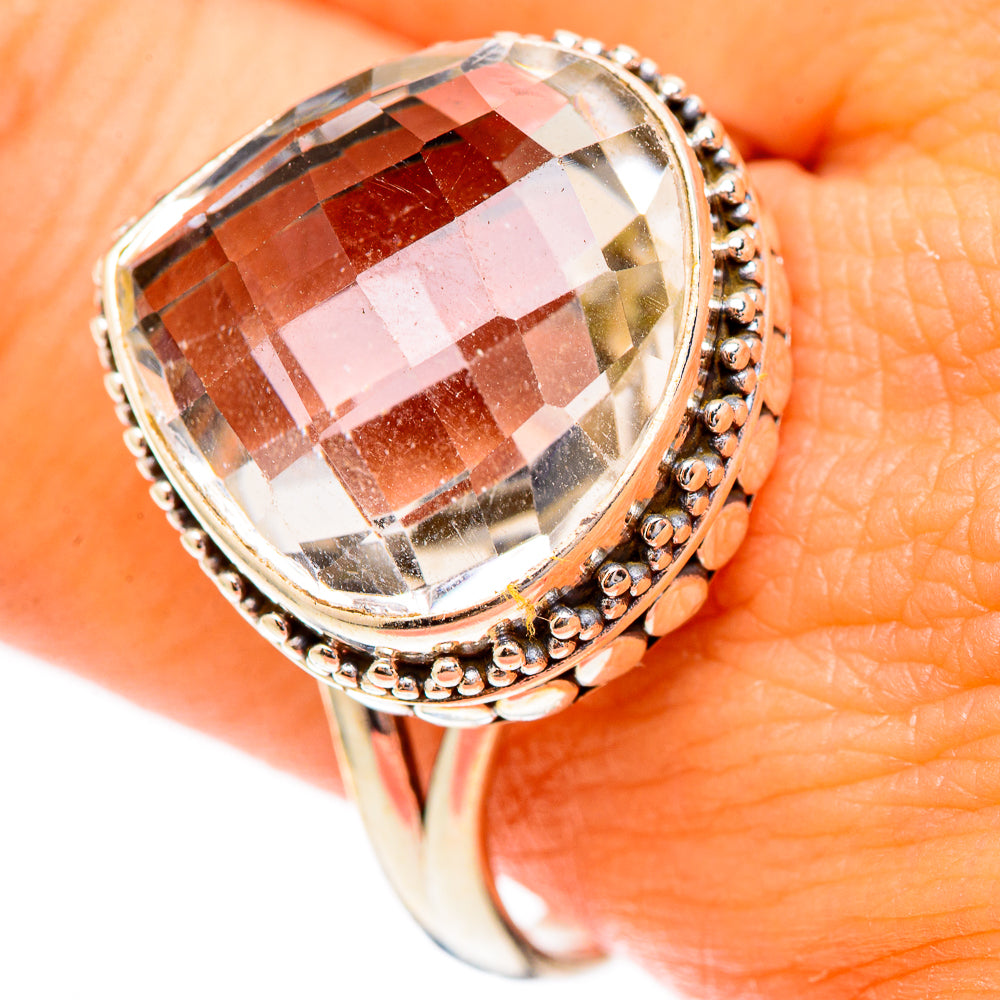 White Quartz Rings handcrafted by Anasilvercos - RING117397