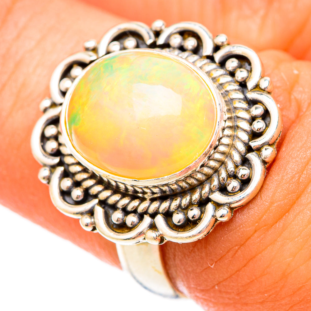Ethiopian Opal Rings handcrafted by Anasilvercos - RING117398