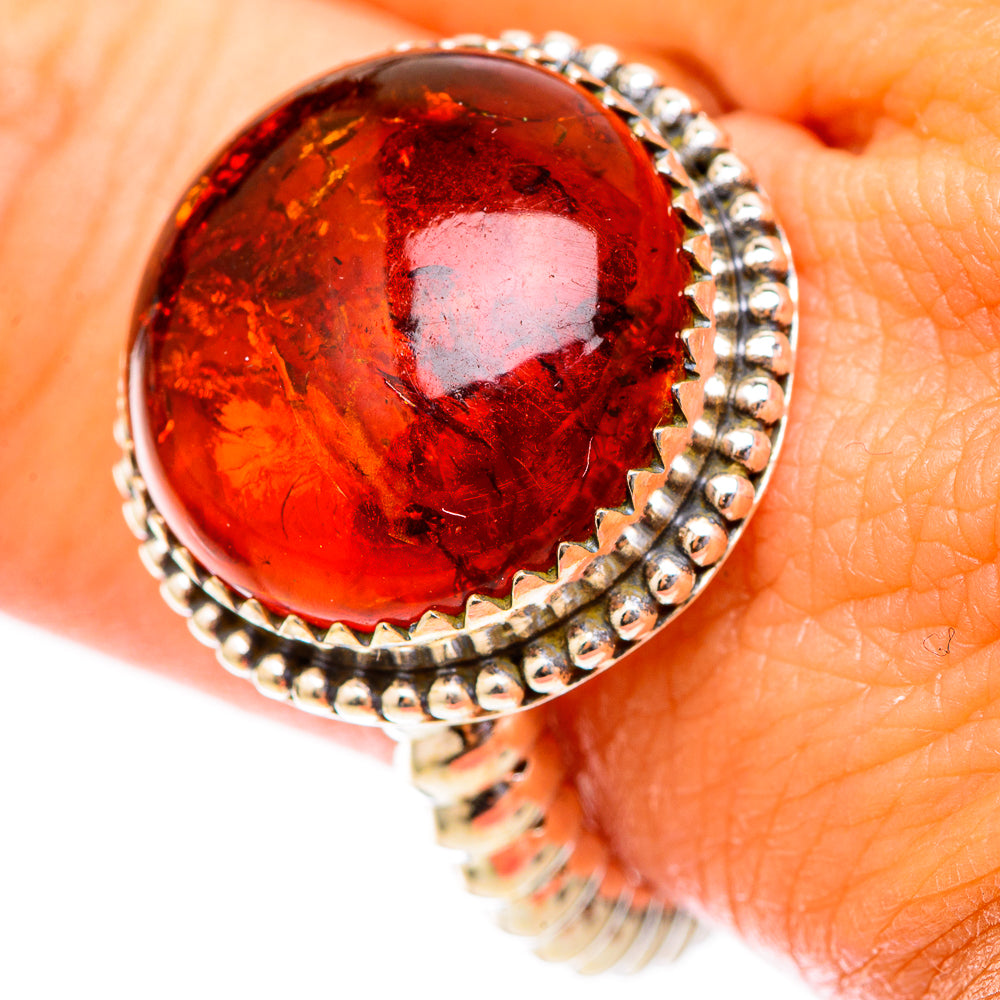 Baltic Amber Rings handcrafted by Anasilvercos - RING117411