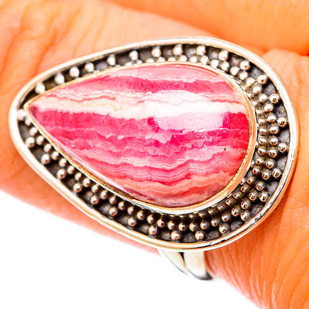 Rhodochrosite Rings handcrafted by Anasilvercos - RING117413