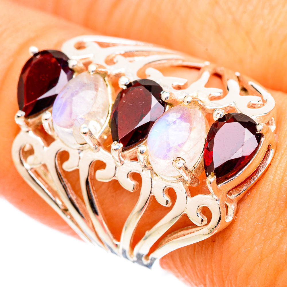 Garnet Rings handcrafted by Anasilvercos - RING117415