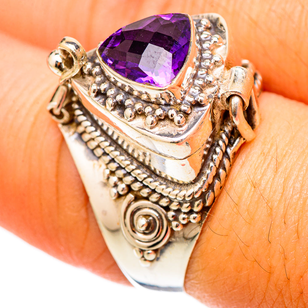 Amethyst Rings handcrafted by Anasilvercos - RING117418