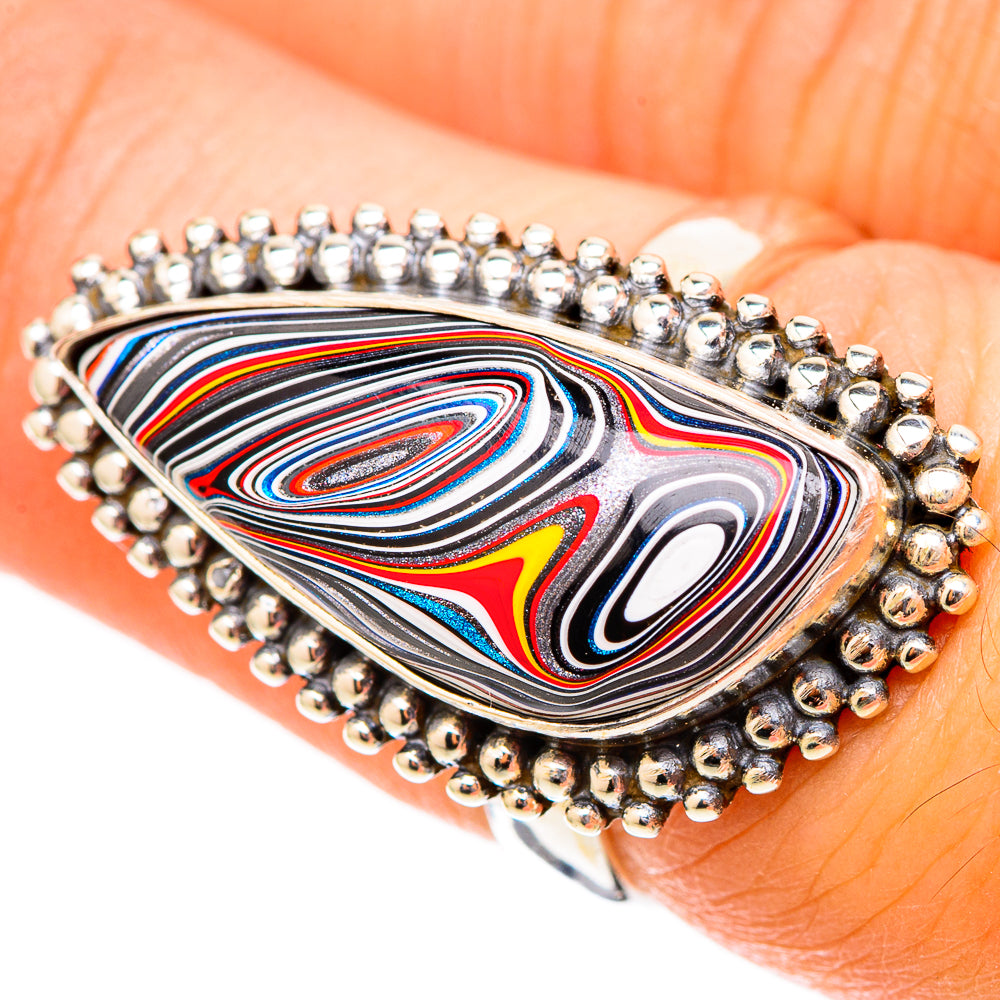 Fordite Rings handcrafted by Anasilvercos - RING117426