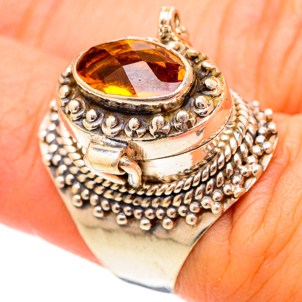 Mandarin Citrine Rings handcrafted by Anasilvercos - RING117439