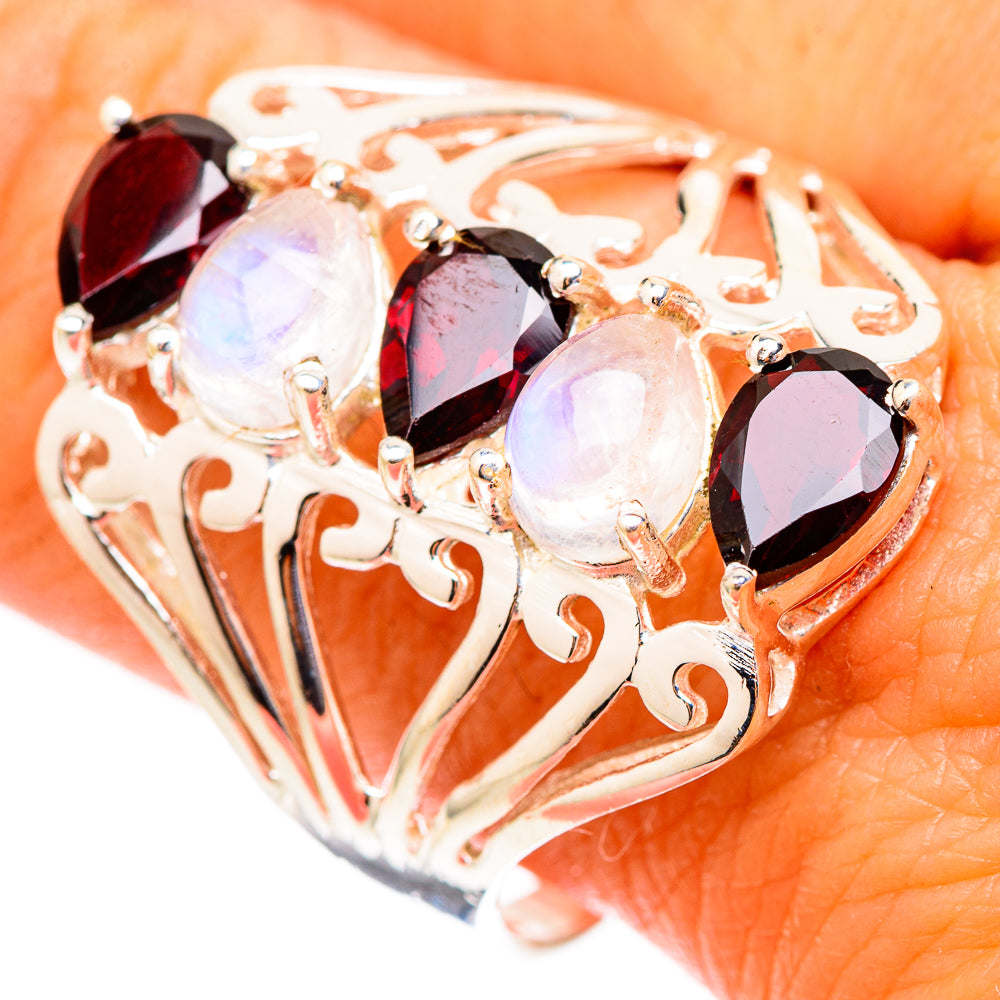 Garnet Rings handcrafted by Anasilvercos - RING117444