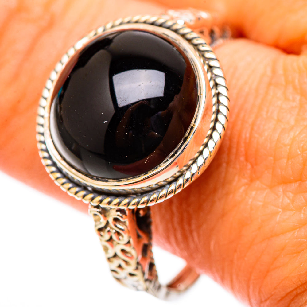 Black Onyx Rings handcrafted by Anasilvercos - RING117450