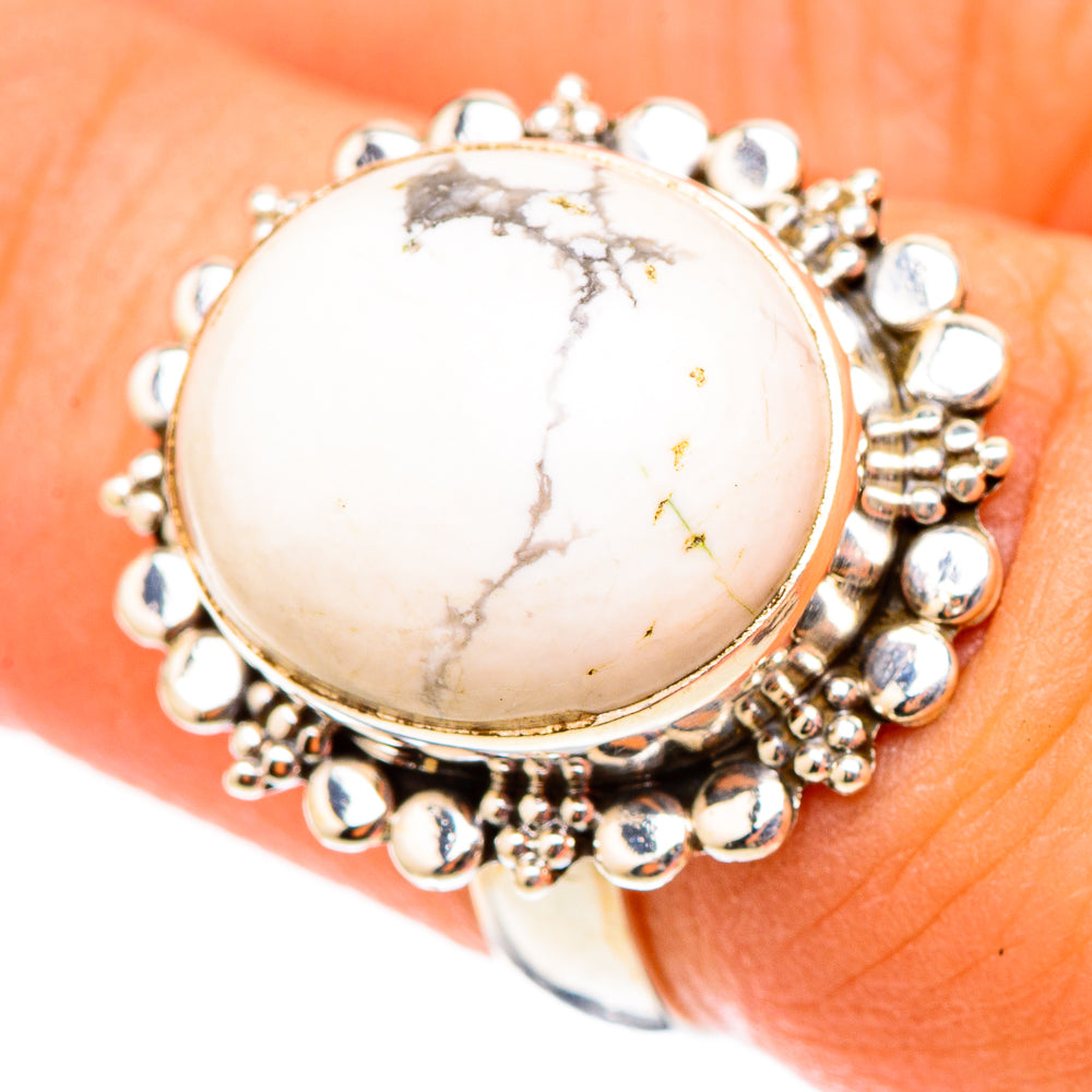 Howlite Rings handcrafted by Anasilvercos - RING117453