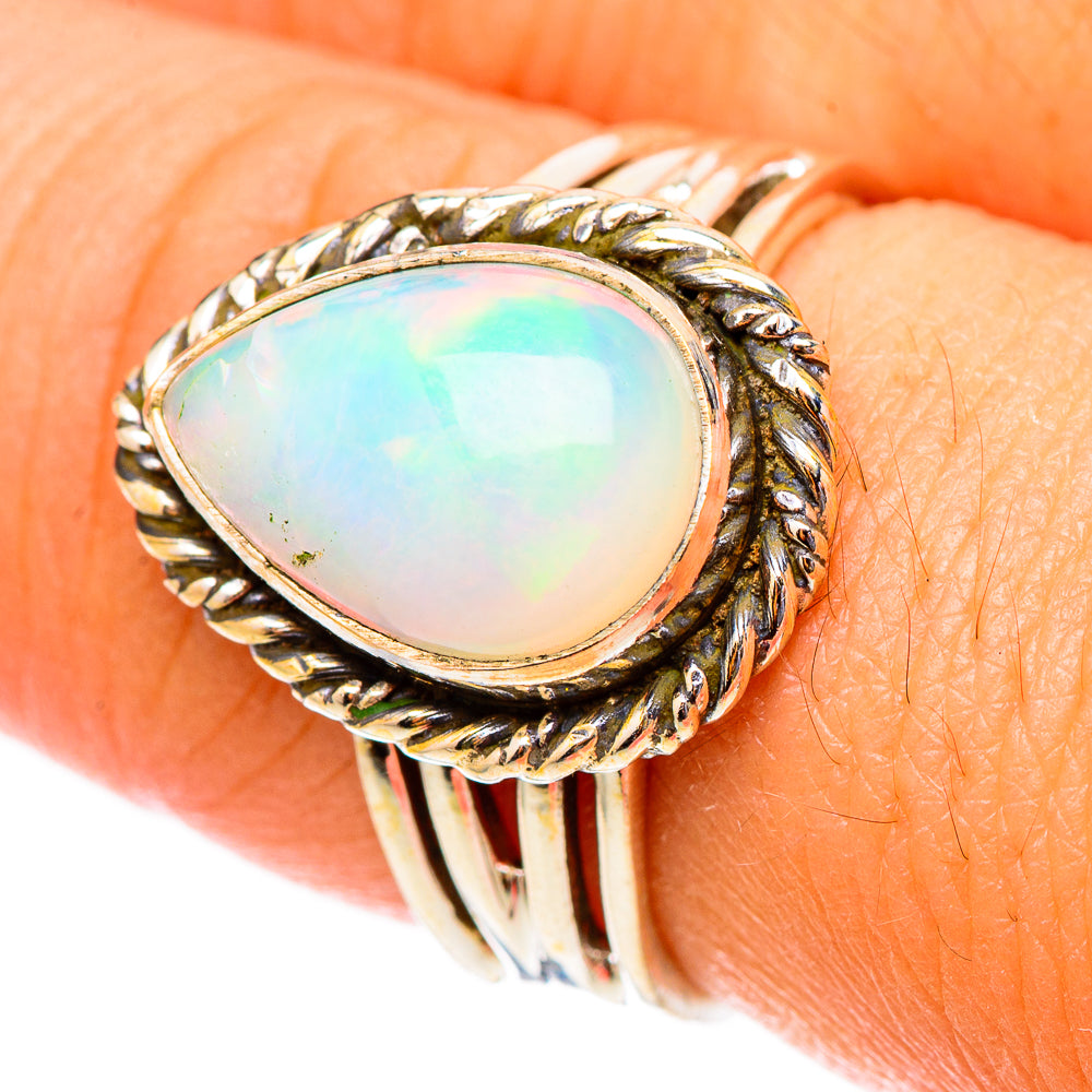 Ethiopian Opal Rings handcrafted by Anasilvercos - RING117456