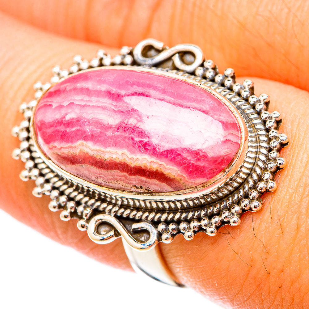Rhodochrosite Rings handcrafted by Anasilvercos - RING117471