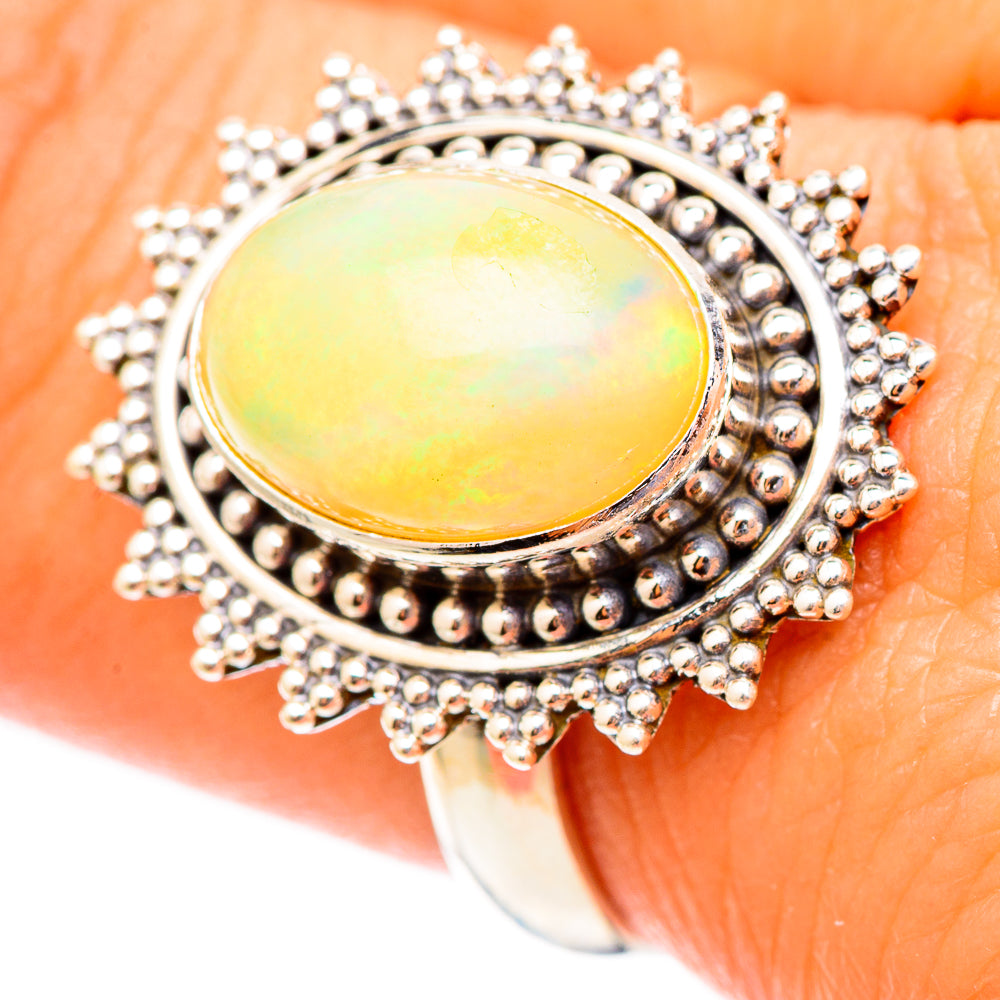Ethiopian Opal Rings handcrafted by Anasilvercos - RING117483