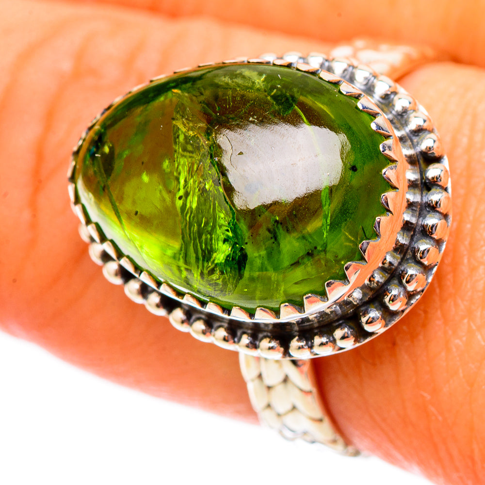 Peridot Rings handcrafted by Anasilvercos - RING117491