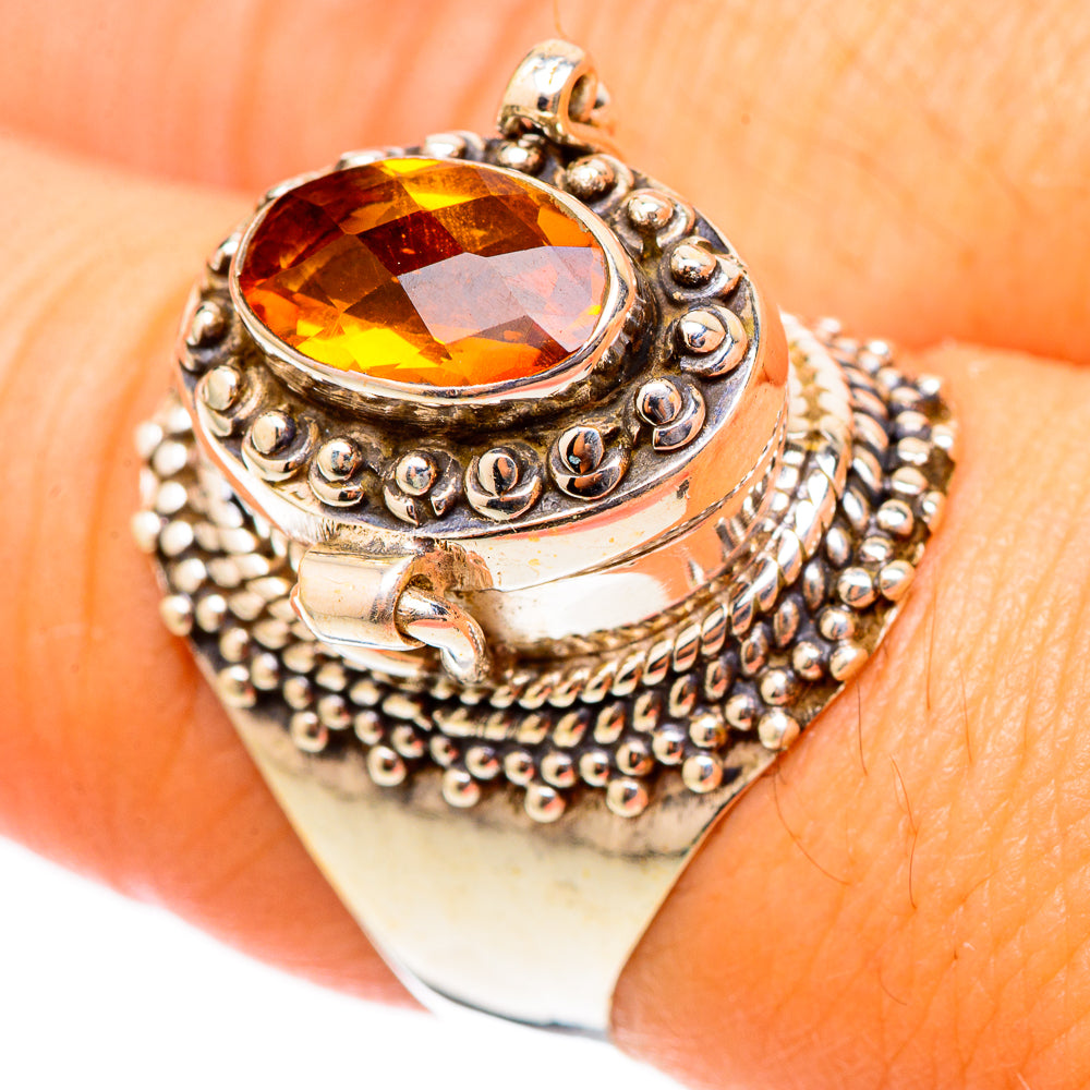 Mandarin Citrine Rings handcrafted by Anasilvercos - RING117495
