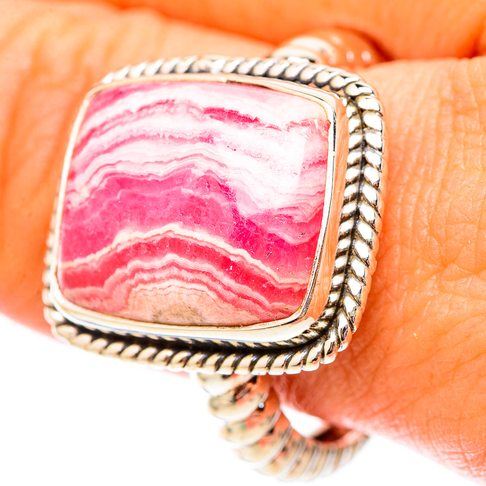 Rhodochrosite Rings handcrafted by Anasilvercos - RING117496