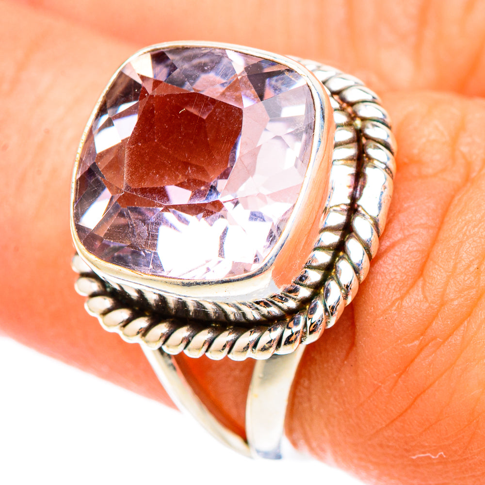 Pink Amethyst Rings handcrafted by Anasilvercos - RING117500