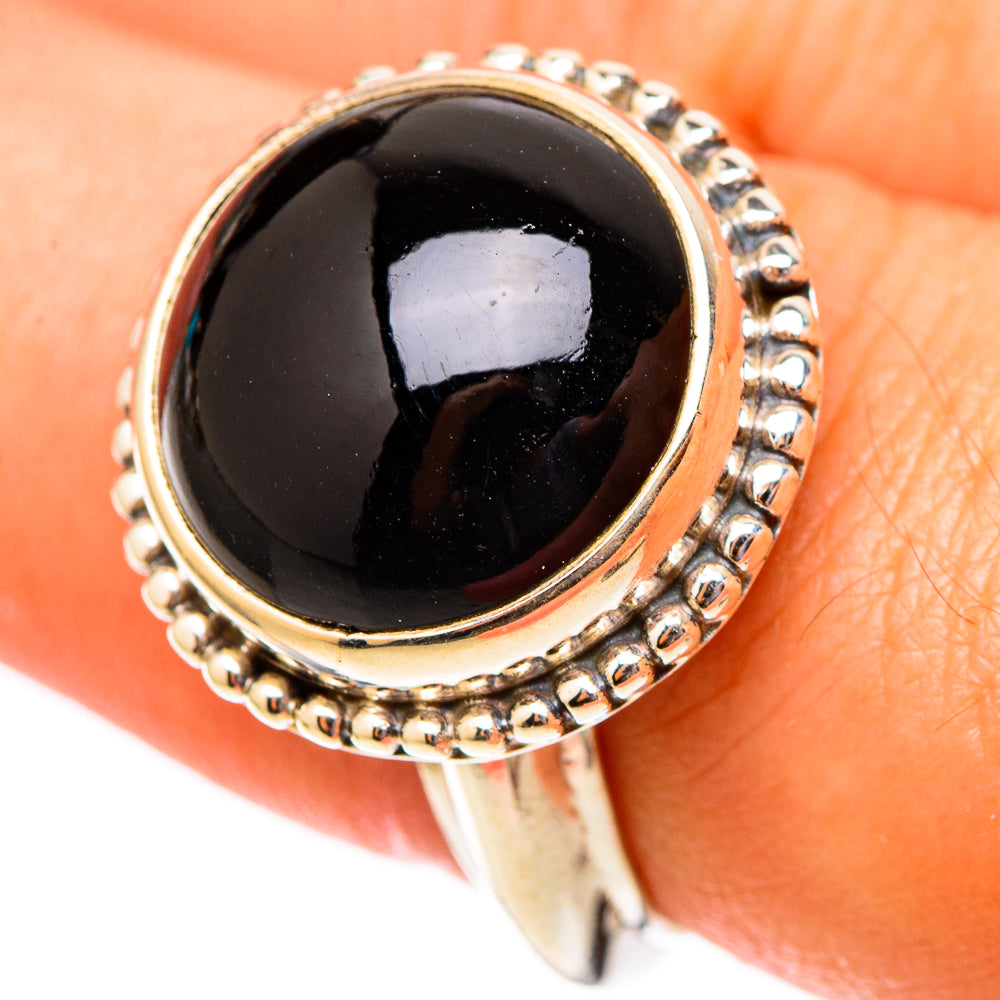 Black Onyx Rings handcrafted by Anasilvercos - RING117502