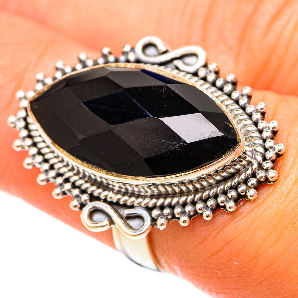 Black Onyx Rings handcrafted by Anasilvercos - RING117503