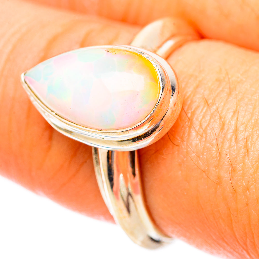 Ethiopian Opal Rings handcrafted by Anasilvercos - RING117509