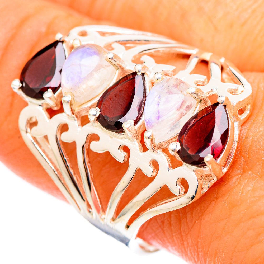Garnet Rings handcrafted by Anasilvercos - RING117523