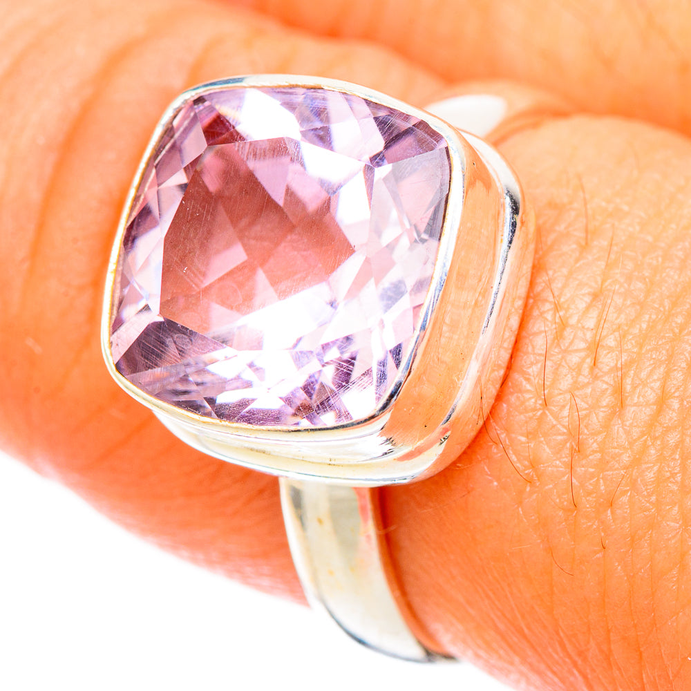 Pink Amethyst Rings handcrafted by Anasilvercos - RING117524