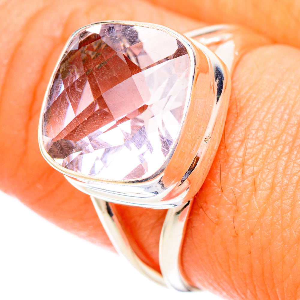 Pink Amethyst Rings handcrafted by Anasilvercos - RING117525
