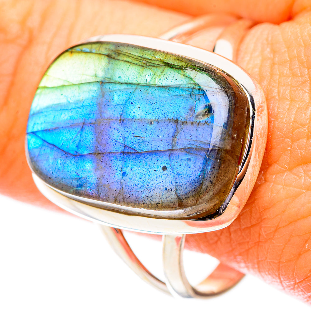 Labradorite Rings handcrafted by Anasilvercos - RING117531