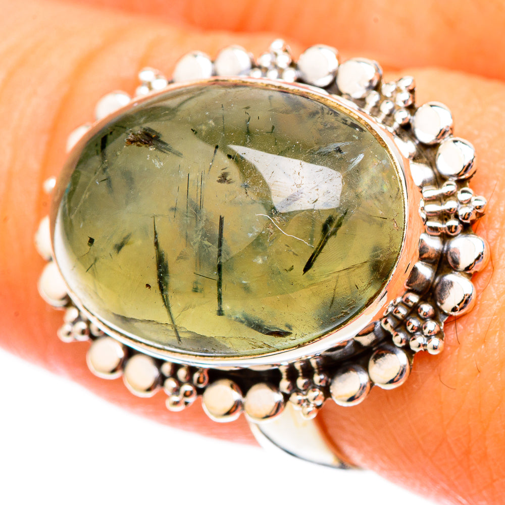 Prehnite Rings handcrafted by Anasilvercos - RING117539