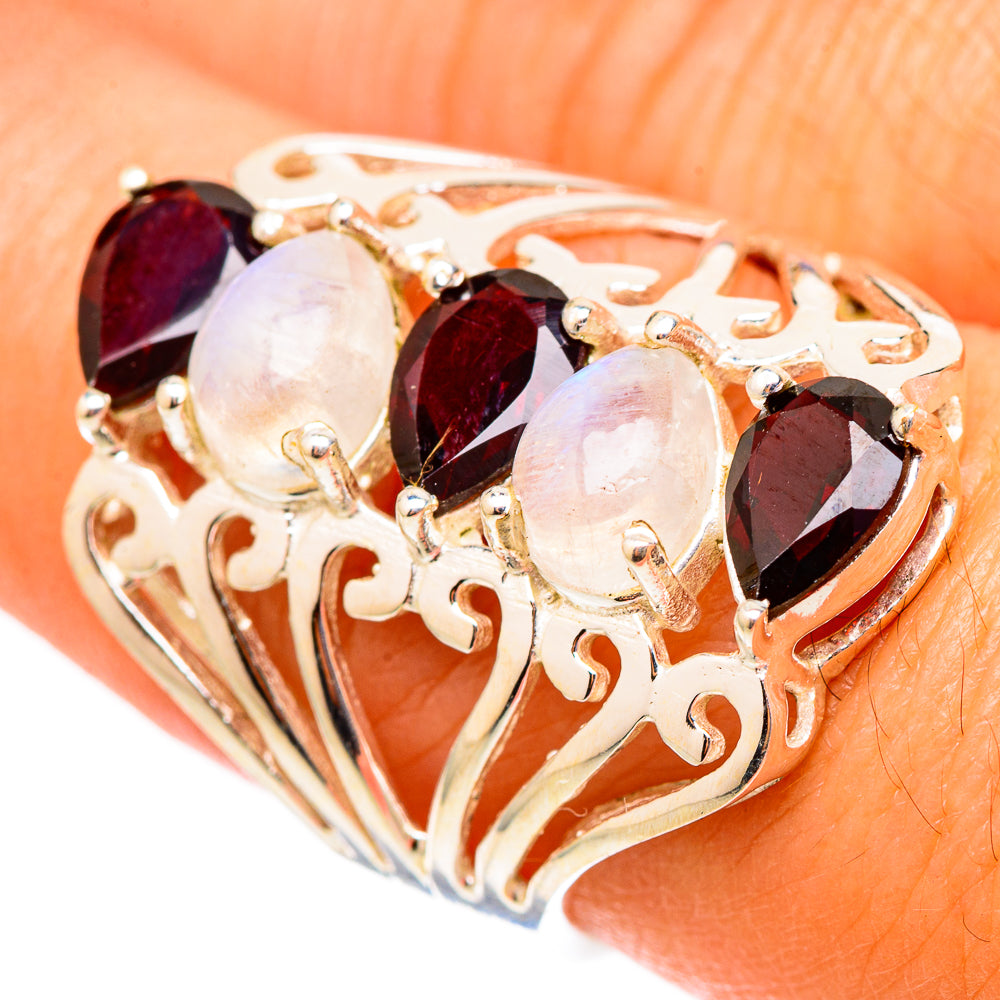 Garnet Rings handcrafted by Anasilvercos - RING117547