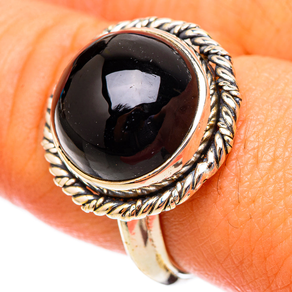 Black Onyx Rings handcrafted by Anasilvercos - RING117550