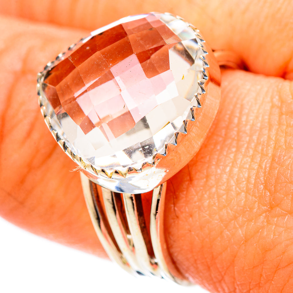 White Quartz Rings handcrafted by Anasilvercos - RING117554