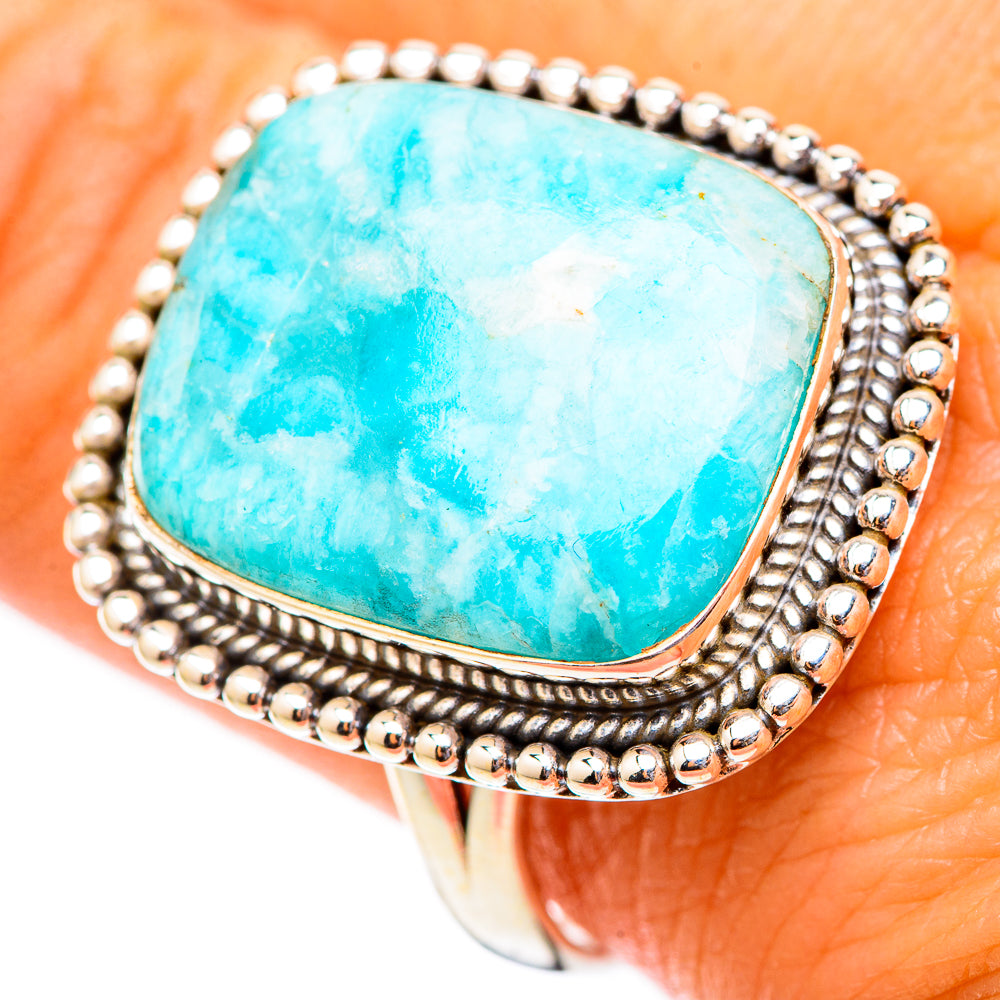 Larimar Rings handcrafted by Anasilvercos - RING117570