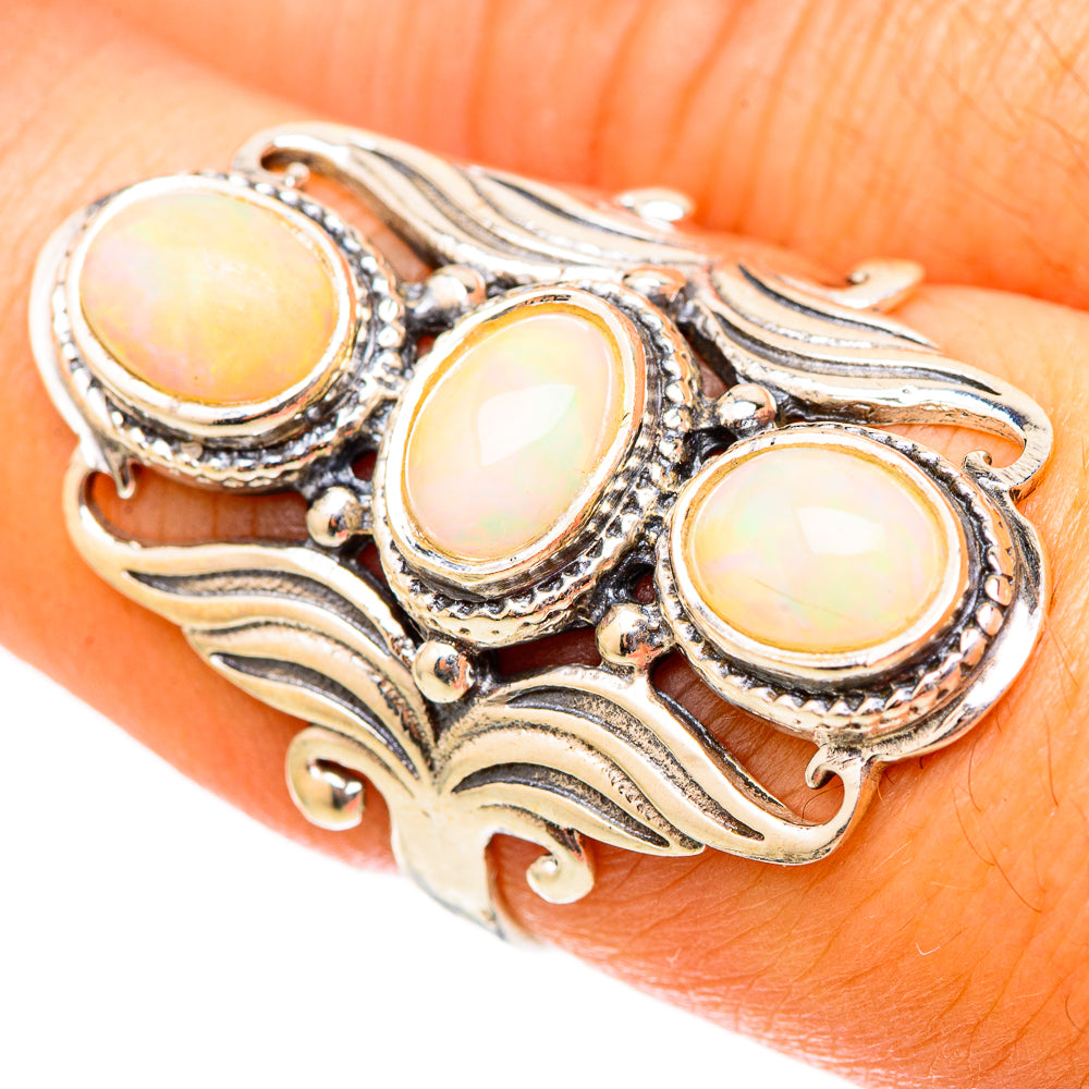 Ethiopian Opal Rings handcrafted by Anasilvercos - RING117597