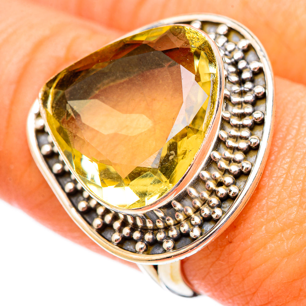 Citrine Rings handcrafted by Anasilvercos - RING117598