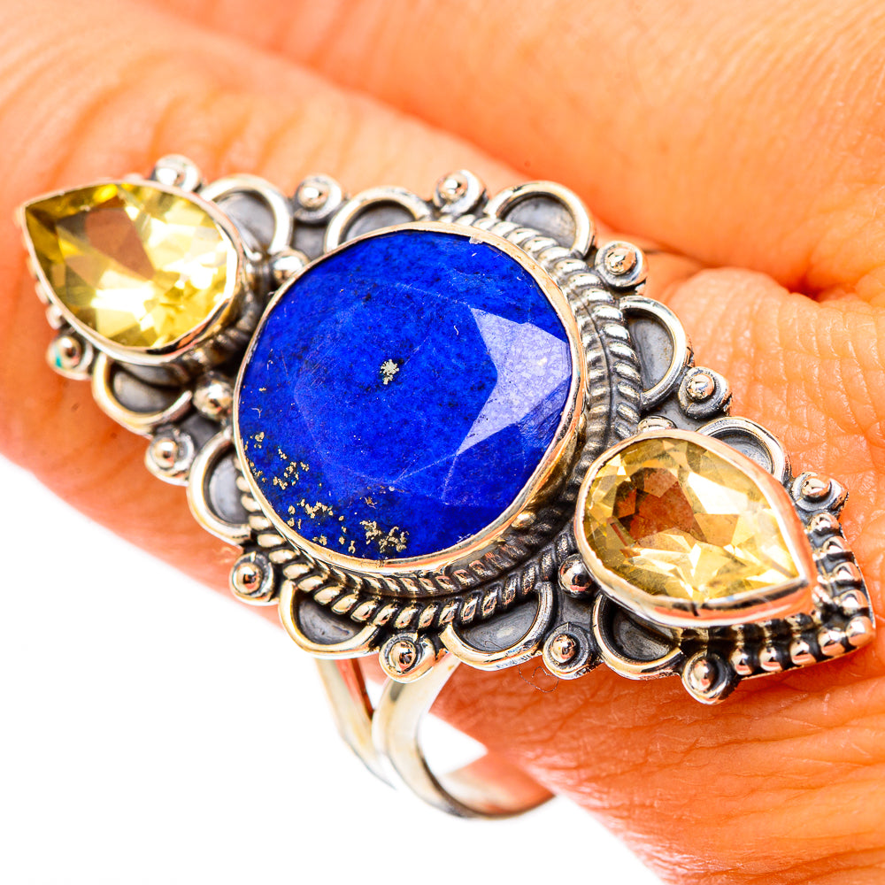 Lapis Lazuli Rings handcrafted by Anasilvercos - RING117600