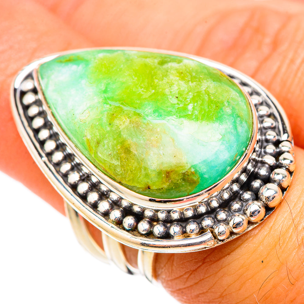 Peruvian Opal Rings handcrafted by Anasilvercos - RING117636