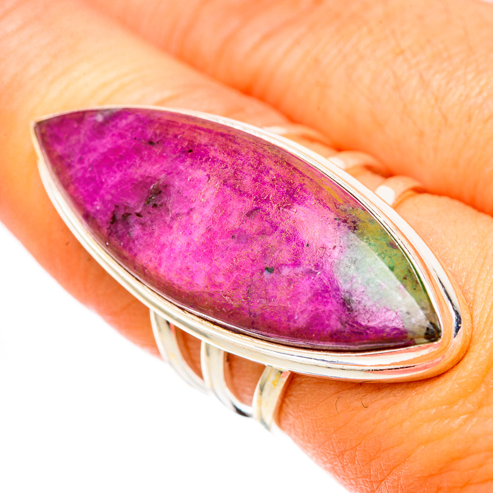 Ruby Zoisite Rings handcrafted by Anasilvercos - RING117641