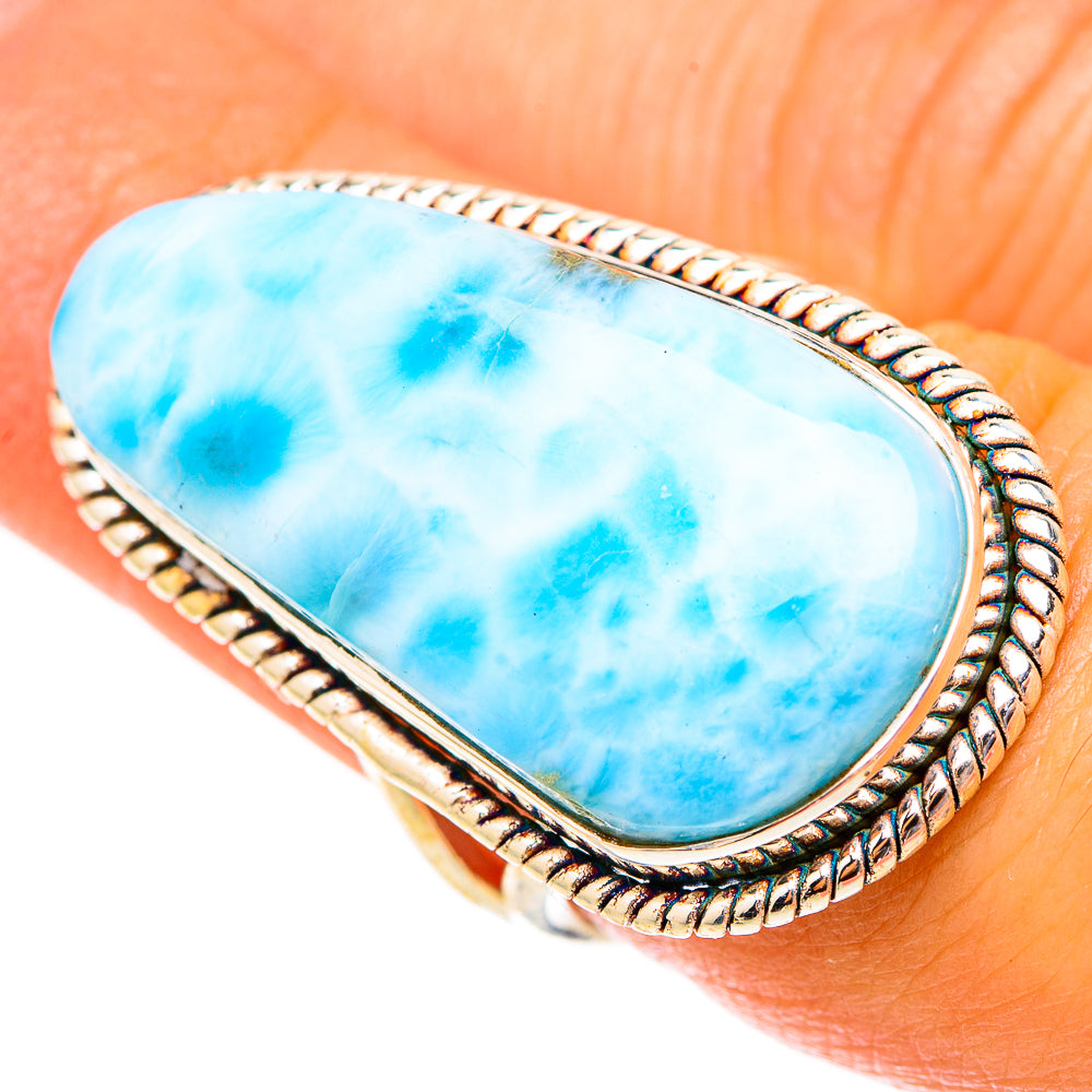Larimar Rings handcrafted by Anasilvercos - RING117661