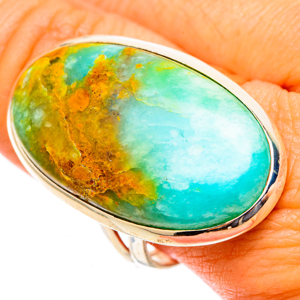 Peruvian Opal Rings handcrafted by Anasilvercos - RING117667