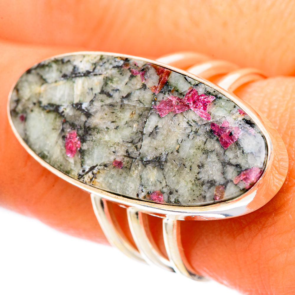 Russian Eudialyte Rings handcrafted by Anasilvercos - RING117673