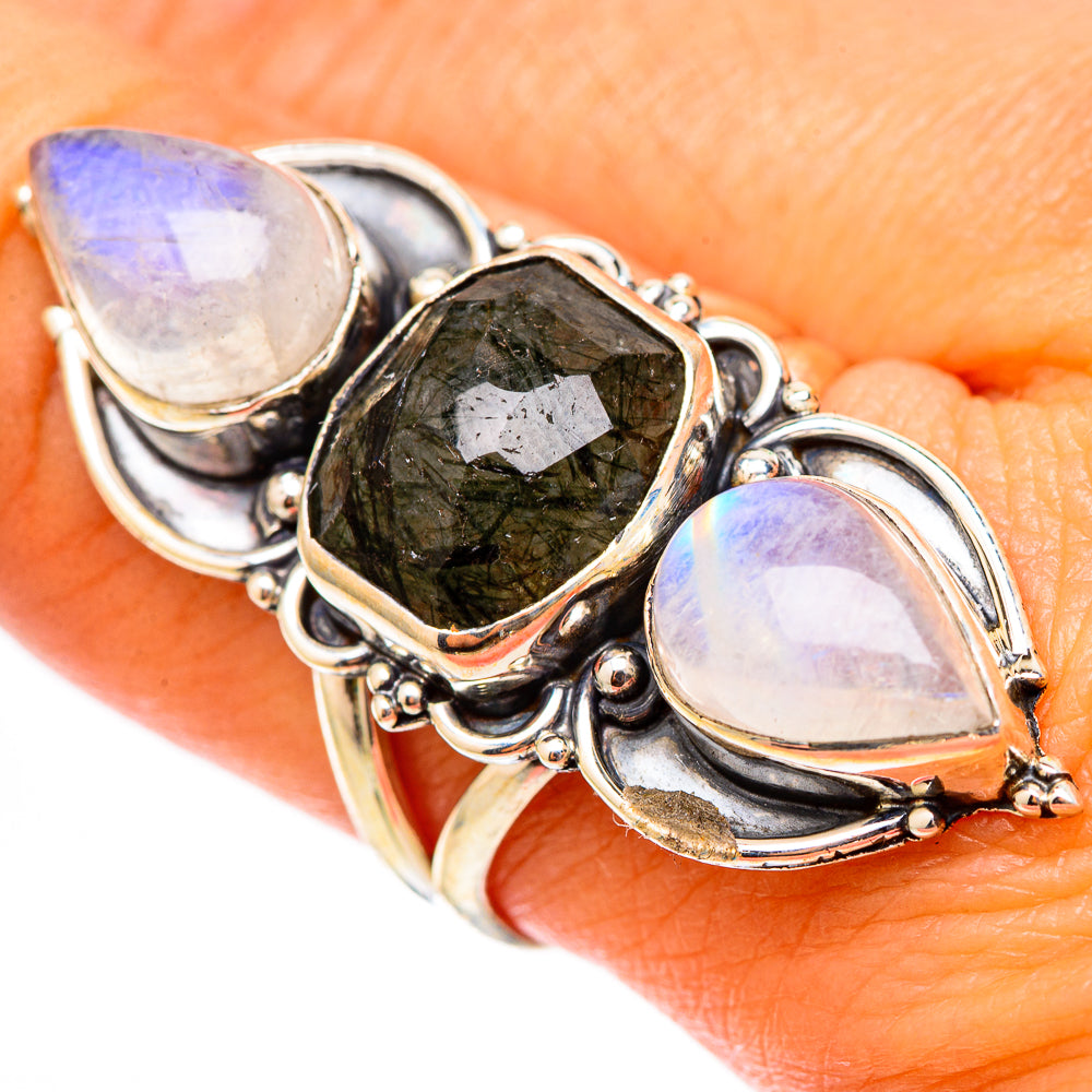 Tourmalinated Quartz Rings handcrafted by Anasilvercos - RING117677