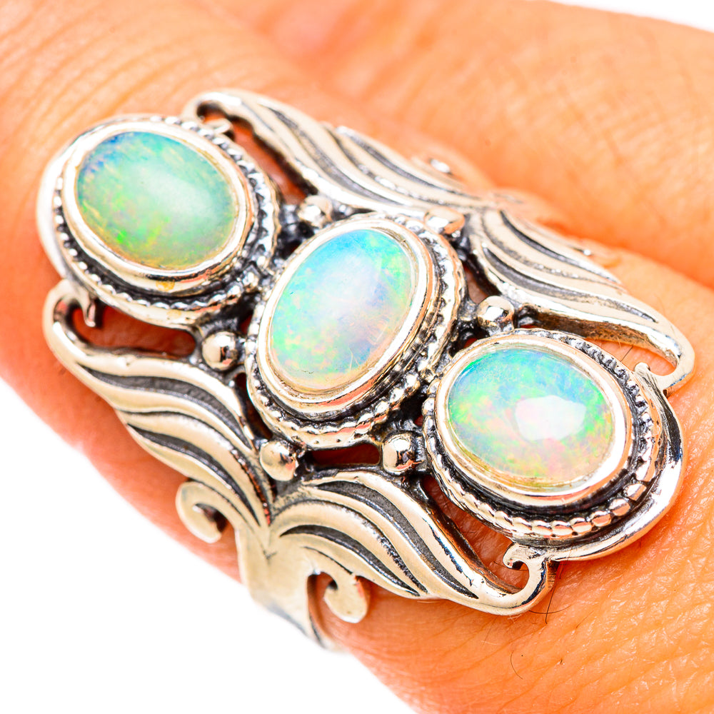 Ethiopian Opal Rings handcrafted by Anasilvercos - RING117686