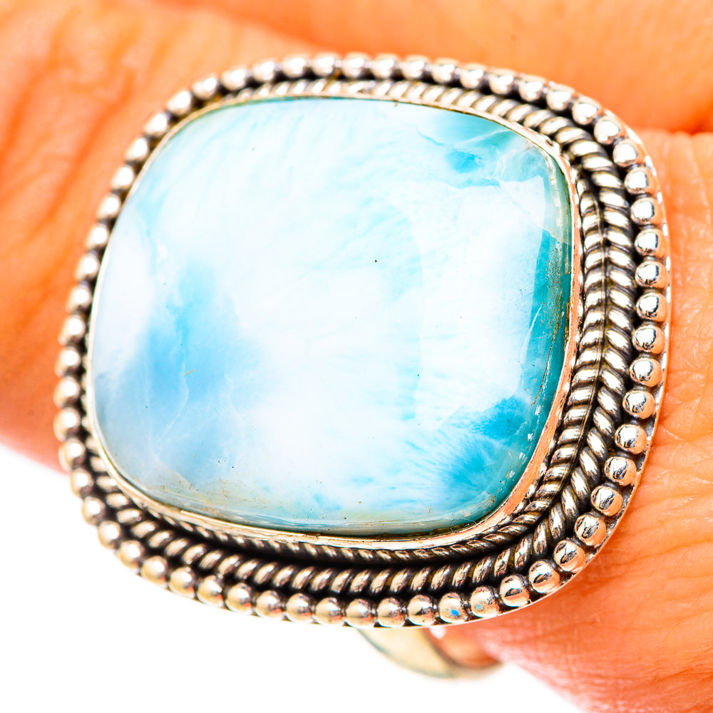 Larimar Rings handcrafted by Anasilvercos - RING117688