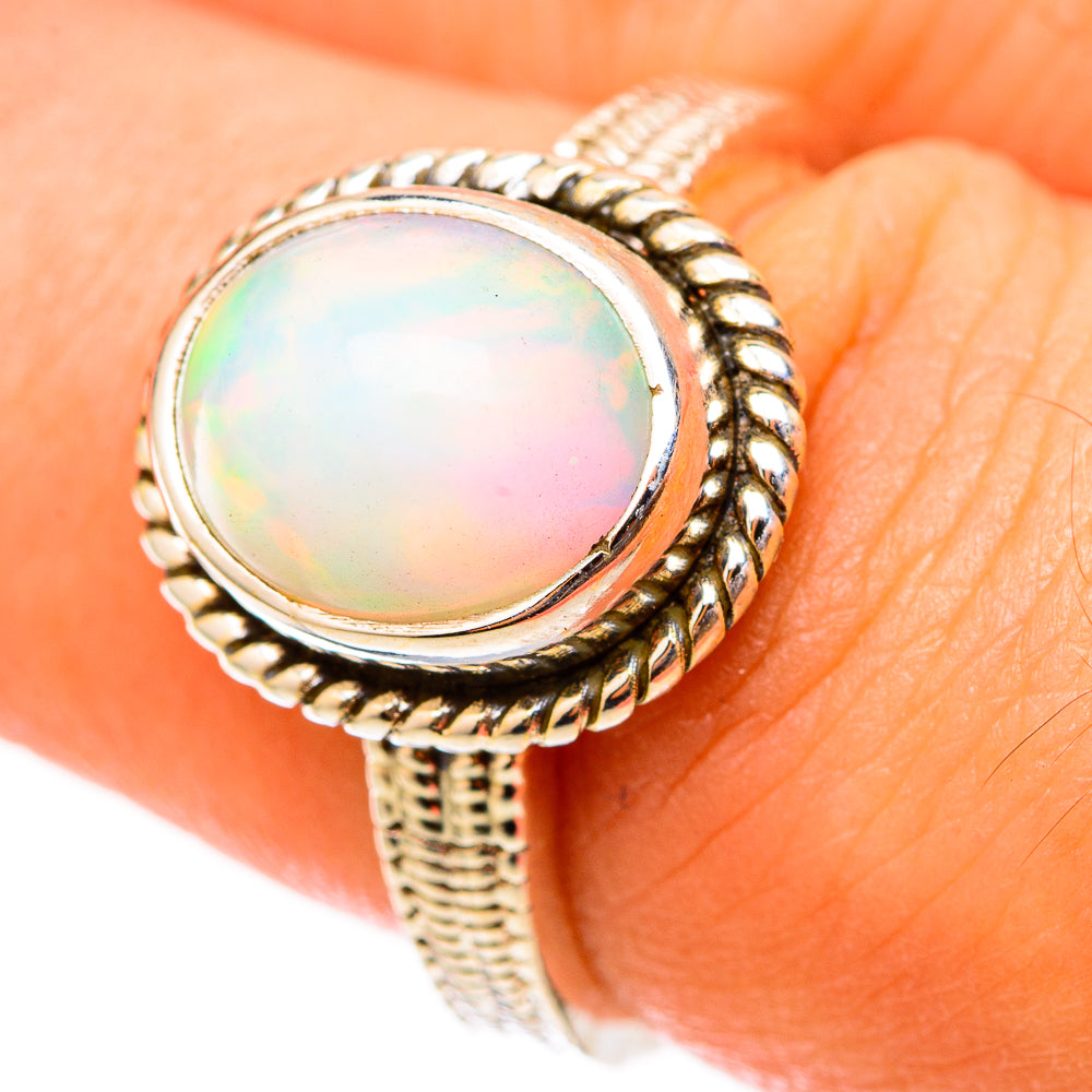 Ethiopian Opal Rings handcrafted by Anasilvercos - RING117725