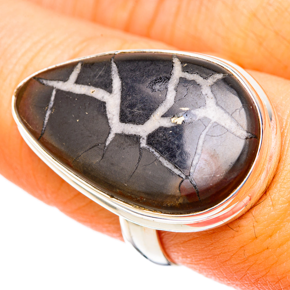 Septarian Geode Rings handcrafted by Anasilvercos - RING117778