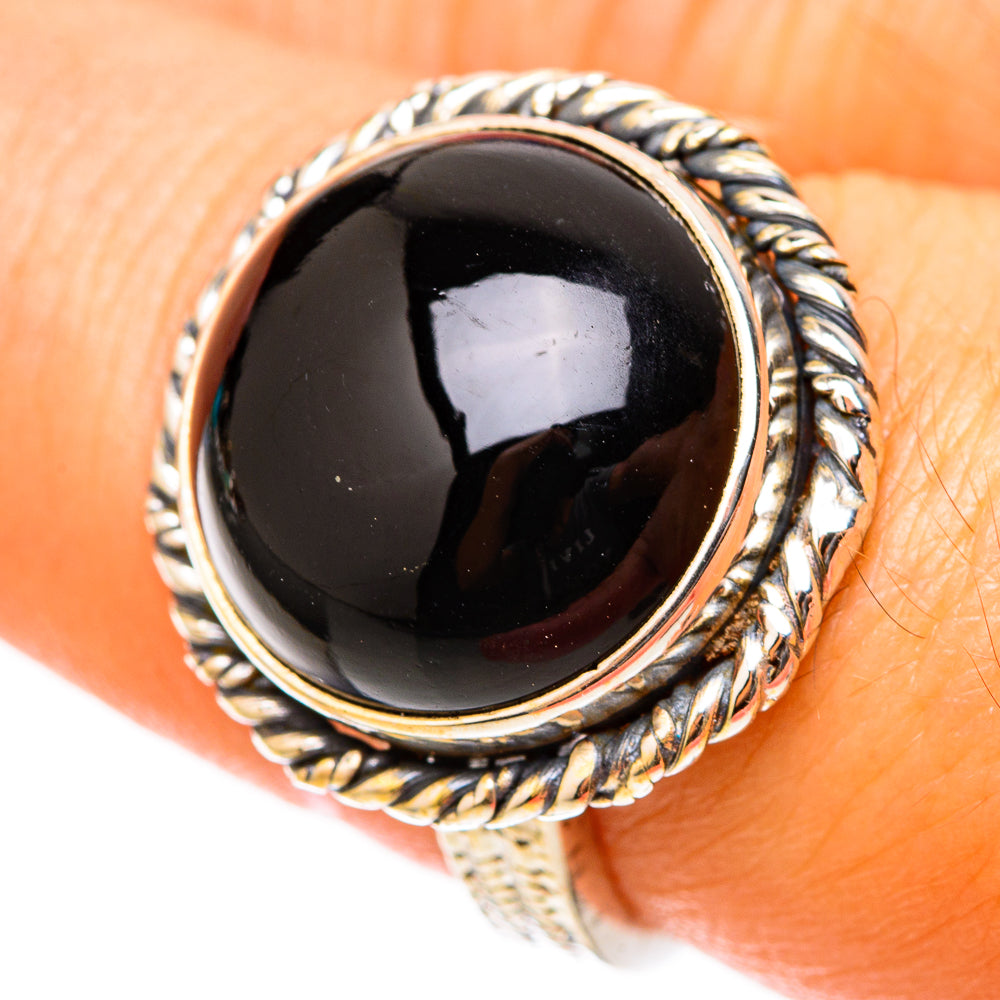 Black Onyx Rings handcrafted by Anasilvercos - RING117779