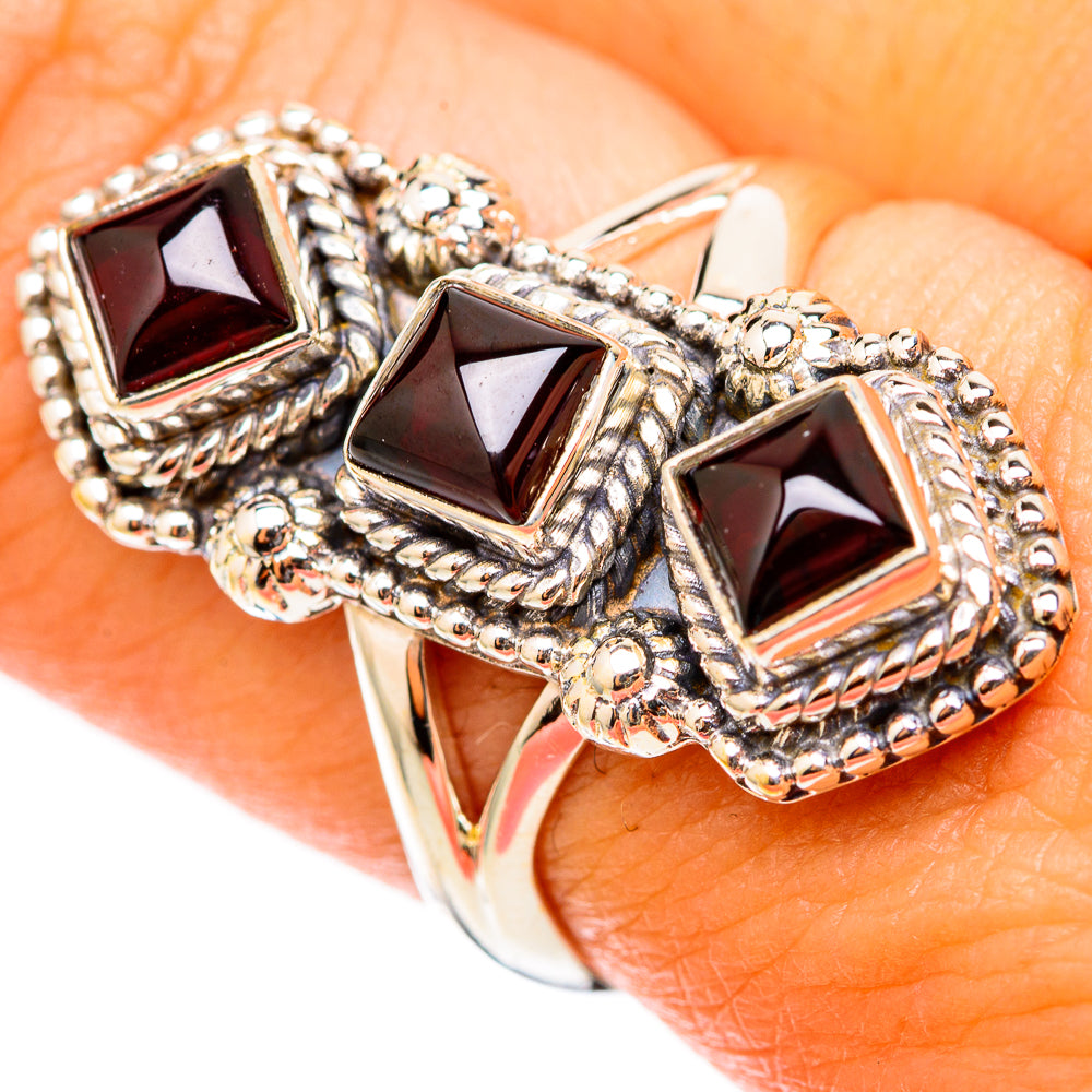 Garnet Rings handcrafted by Anasilvercos - RING117800