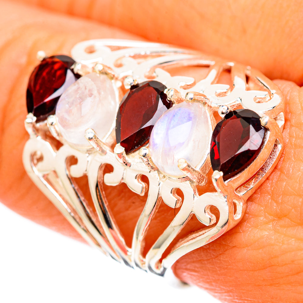 Garnet Rings handcrafted by Anasilvercos - RING117801