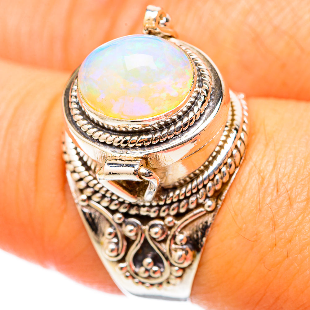 Ethiopian Opal Rings handcrafted by Anasilvercos - RING117815