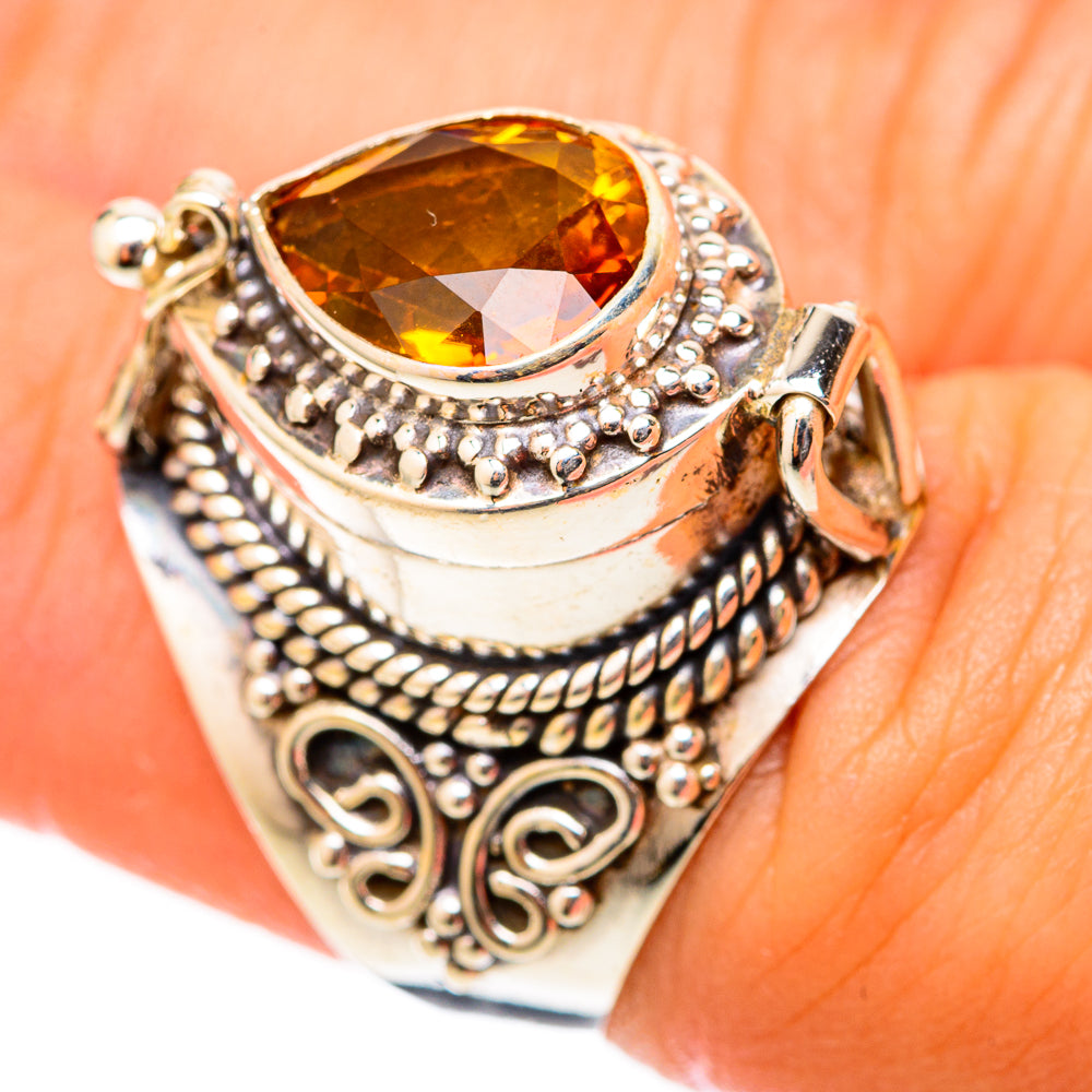 Mandarin Citrine Rings handcrafted by Anasilvercos - RING117827