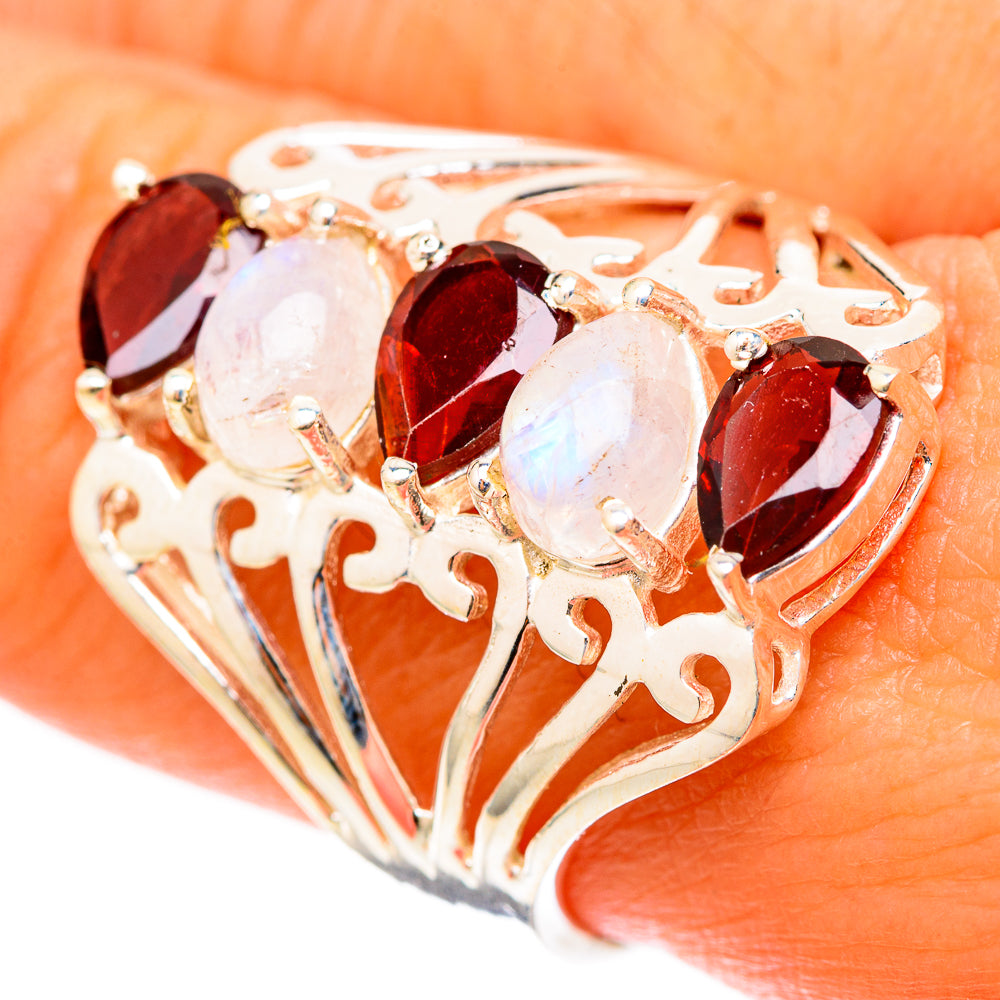 Garnet Rings handcrafted by Anasilvercos - RING117830